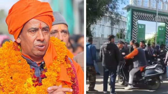 प्रतिबंधित मांस मामला में मुख्य आरोपी मदन जोशी ने कोतवाली में किया आत्मसमर्पण